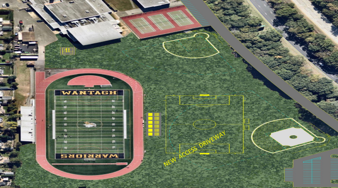 Conceptual designs for Wantagh High School athletic fields.